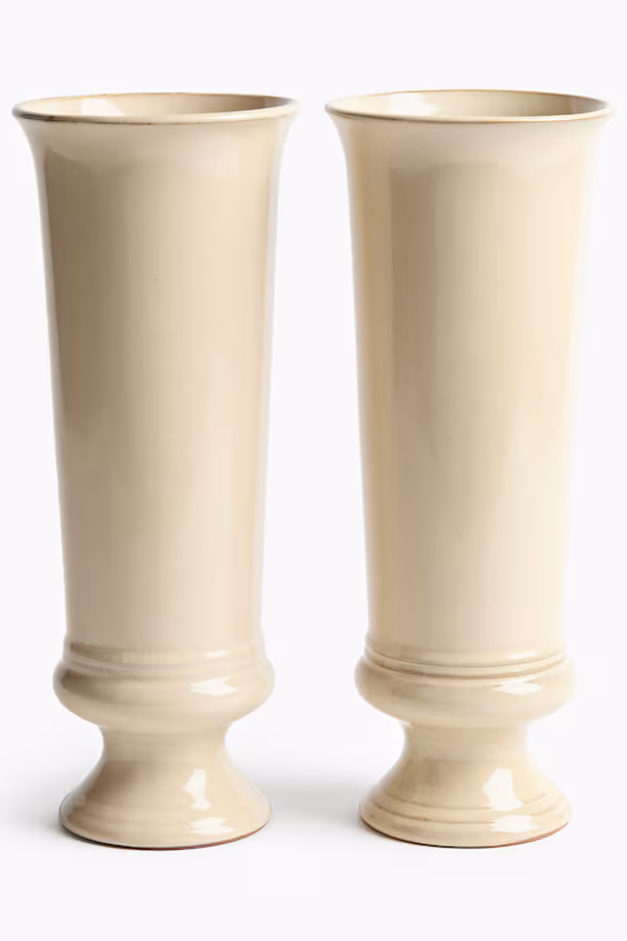 Большой глиняный кувшин с реактивной эмалью