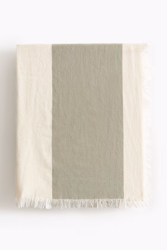 Одеяло из хлопка в полоску