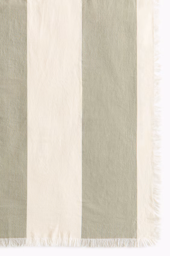 Одеяло из хлопка в полоску