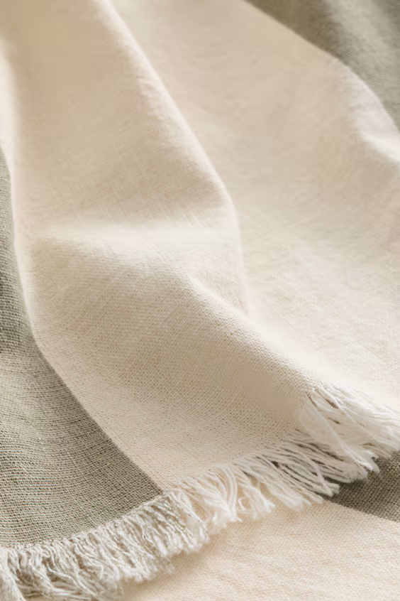 Одеяло из хлопка в полоску