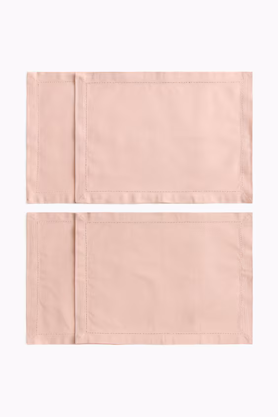 Набор из 4 скатертей из хлопка