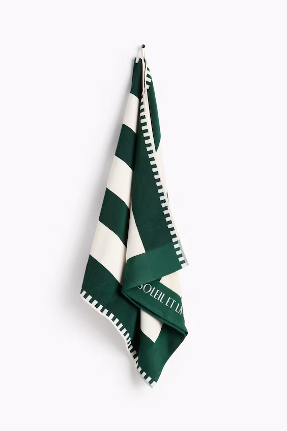 Пляжное полотенце из хлопка в полоску