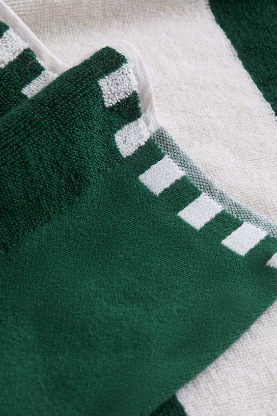 Пляжное полотенце из хлопка в полоску