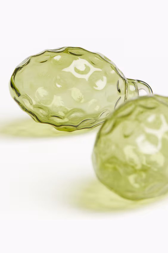 Набор из 2 стеклянных пасхальных декораций