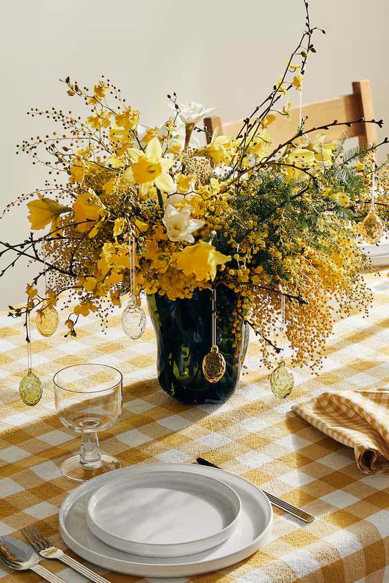 Набор из 2 стеклянных пасхальных декораций