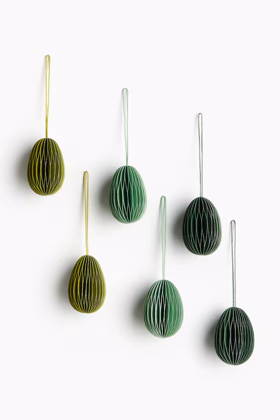 Набор из 6 пасхальных украшений