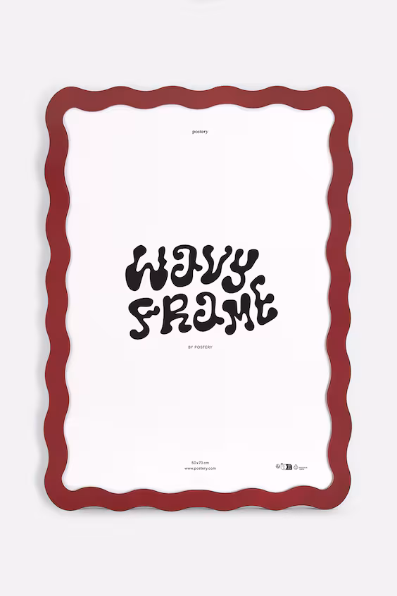 Волновидная деревянная рамка