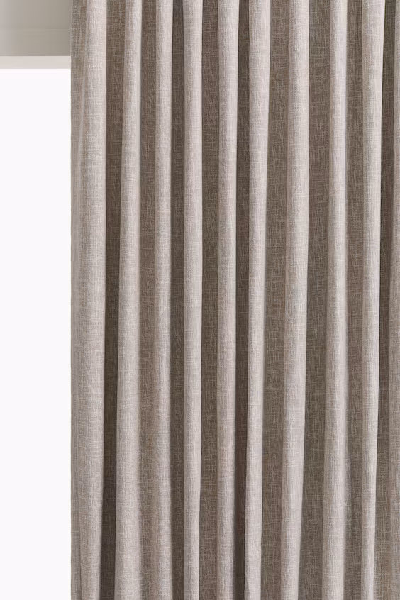 Набор из 2 длинных занавесок с подкладкой