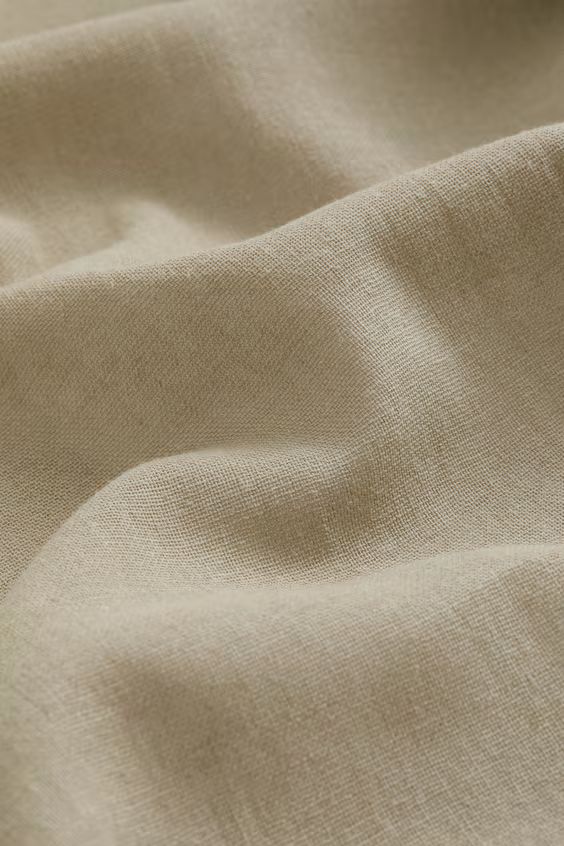 Набор из 1 длинной занавески из льняной смеси