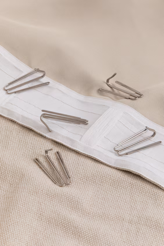 Набор из 2 длинных занавесок с подкладкой