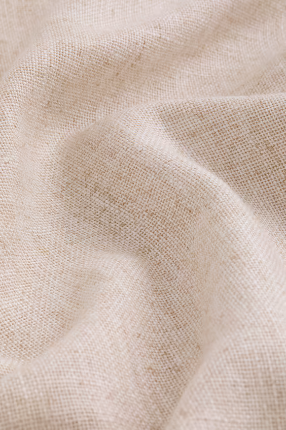 Набор из 1 длинной занавески из смесового льна