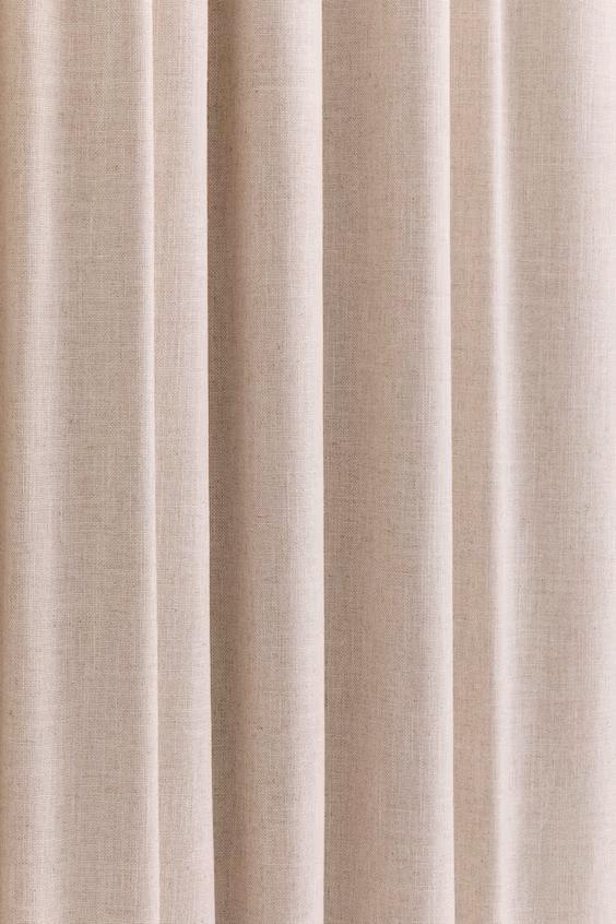 Набор из 1 длинной матовой занавески