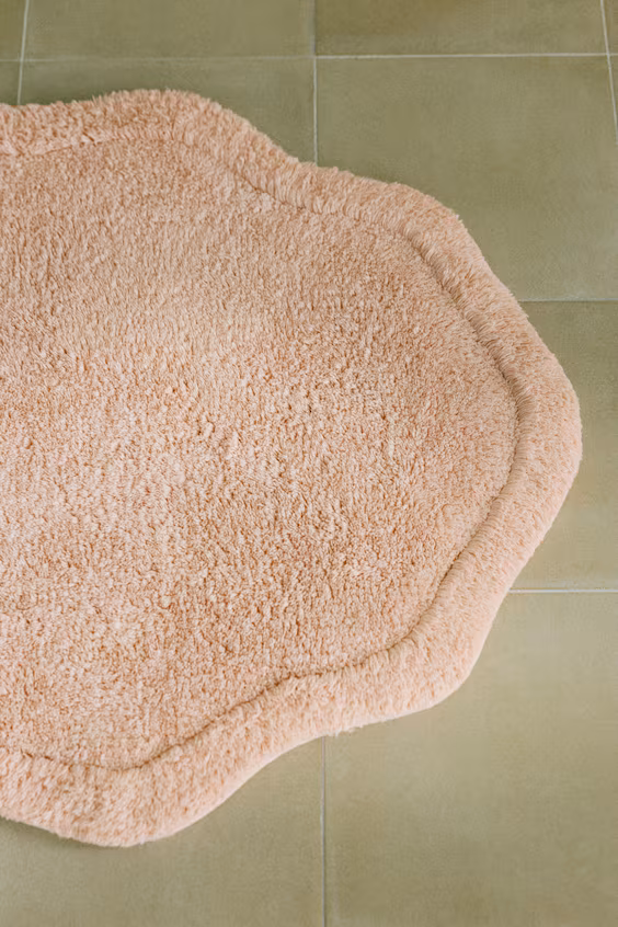 Коврик для ванной комнаты из фактурного хлопка