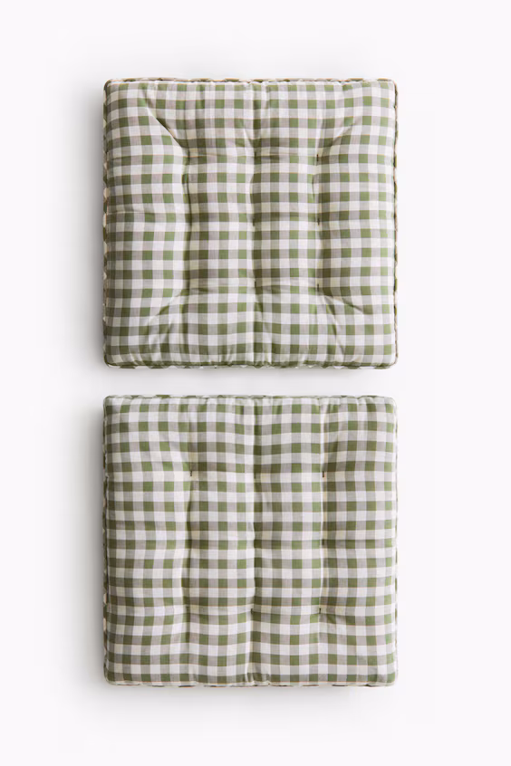 Пакет из 2 подушек для стула из хлопка