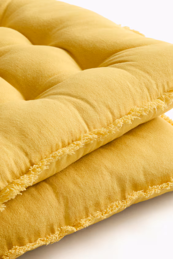 Пакет из 2 подушек для стула из льна