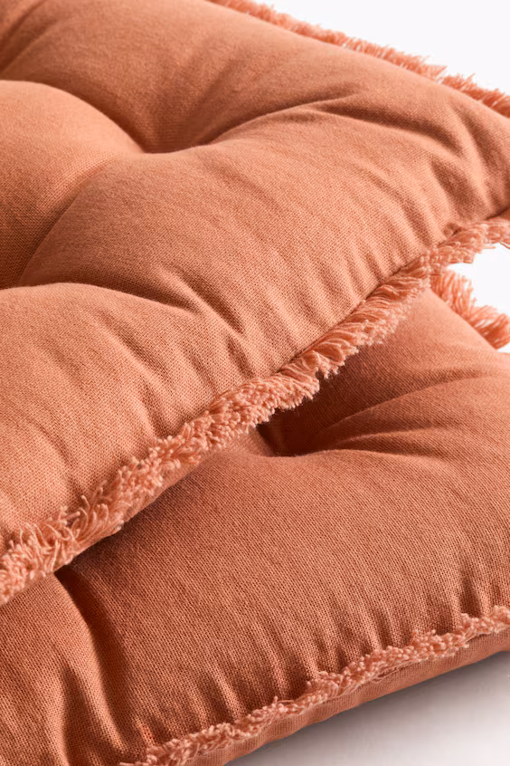 Пакет из 2 подушек для стула из льна