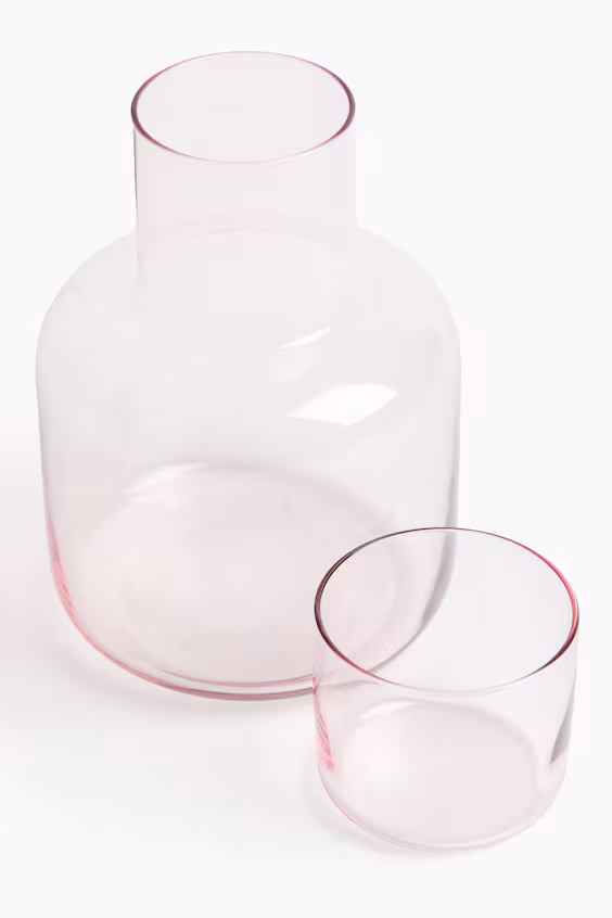 Набор кувшин и стакан для прикроватного столика