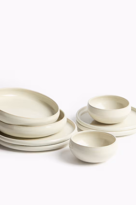 Набор из 2 мисок из грязевой керамики