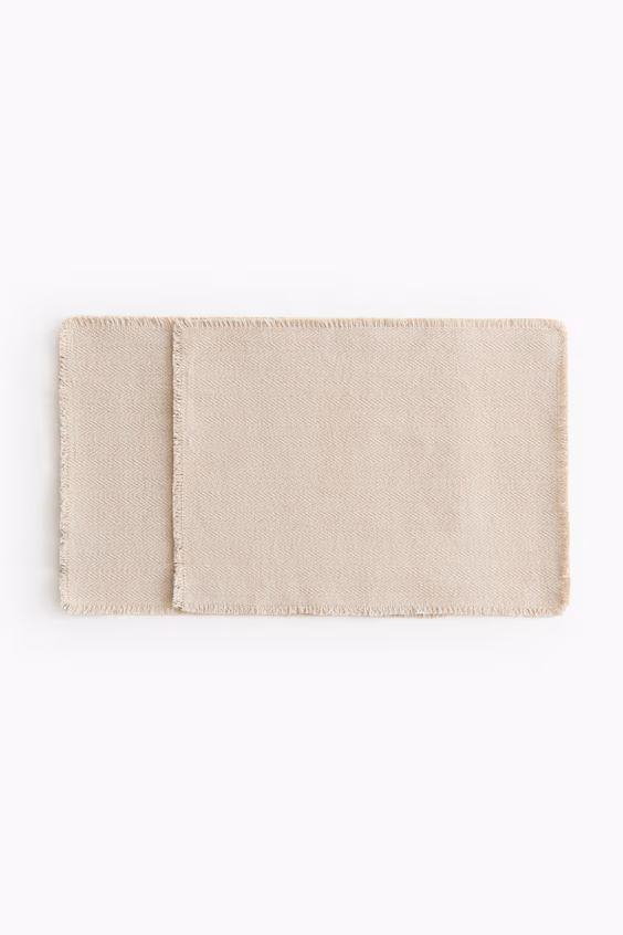 Набор из 2 текстильных подставок для столовых приборов