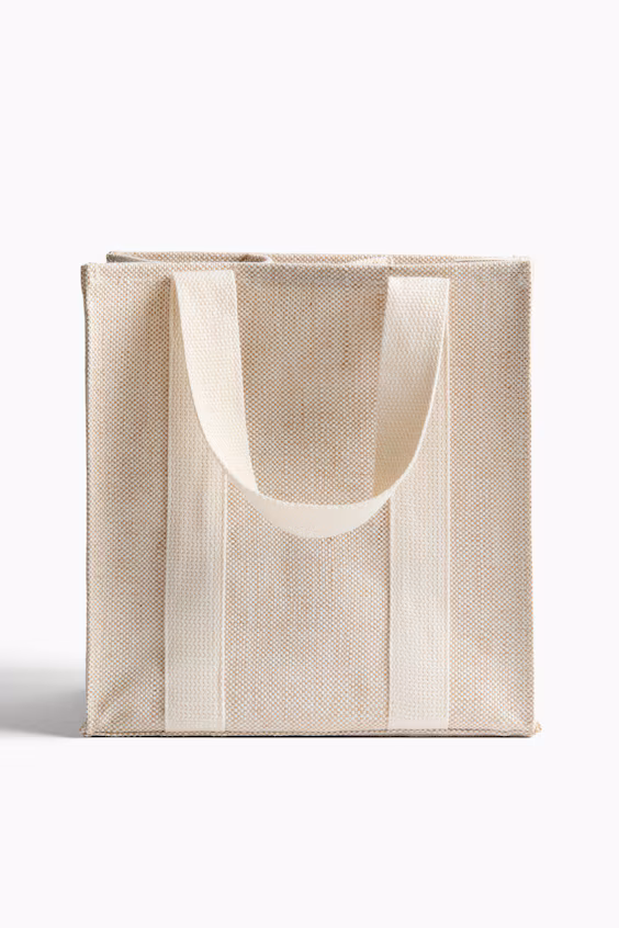 Сумка для бутылок из смесовой джутовой ткани