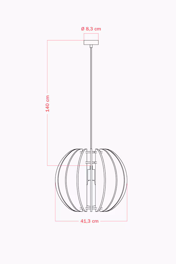 Подвесной светильник из звукопоглощающего материала