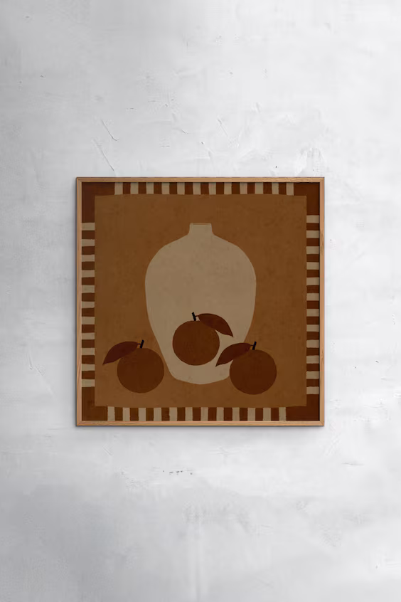 Shatha al dafai натюрморт с вазой и апельсинами ii