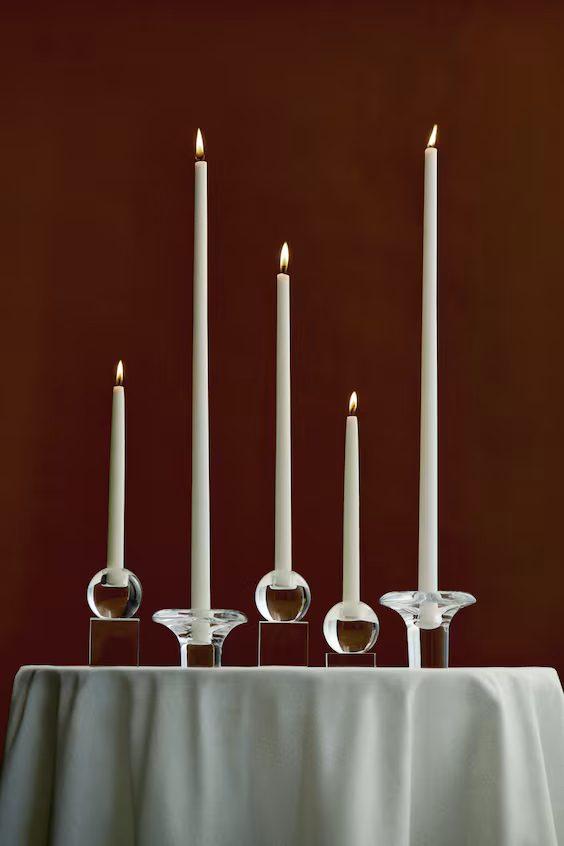 Подсвечник из стекла