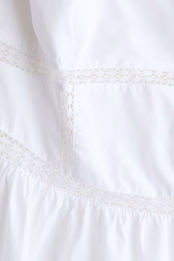 Платье из хлопка с завязками