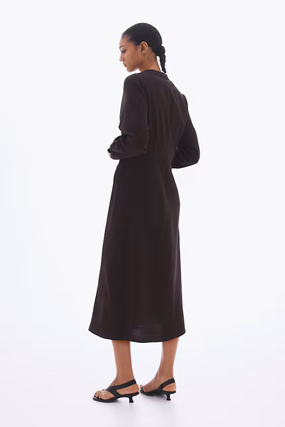 Платье с поясом-завязкой