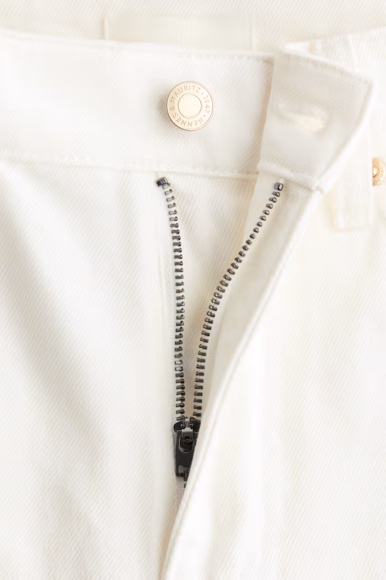 Джинсы широкие с высокой талией