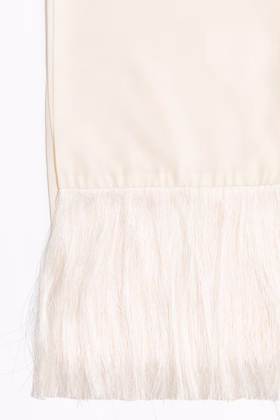 Шарф с бахромой