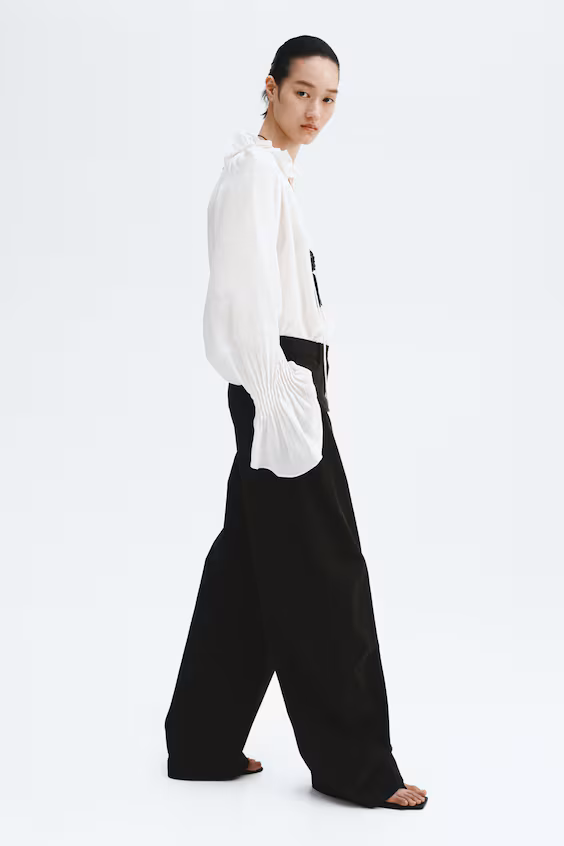 Брюки с воланами