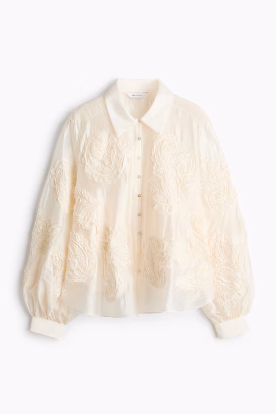 Топ с вышивкой