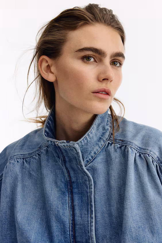 Оверсайз куртка из джинсы