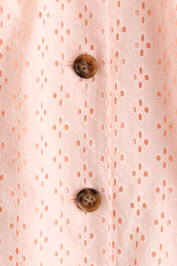 Пальто из кружева английского стиля из хлопка