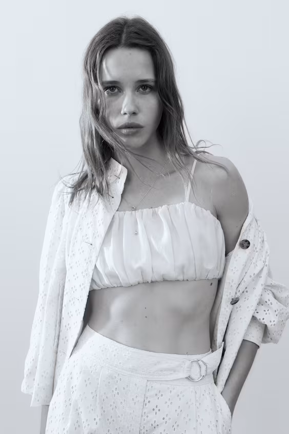 Пальто из кружева английского стиля из хлопка