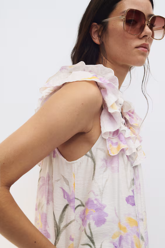 Платье с оборками