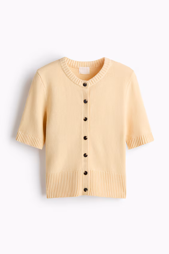 Кардиган с короткими рукавами