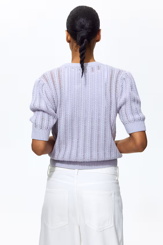 Кардиган из тонкой вязаной ткани