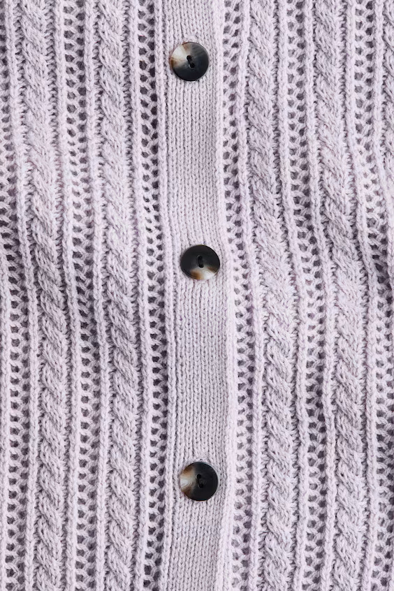 Кардиган из тонкой вязаной ткани