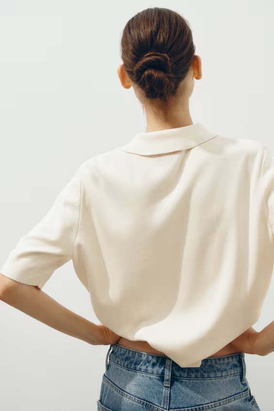 Кардиган из мягкой ткани с воротником