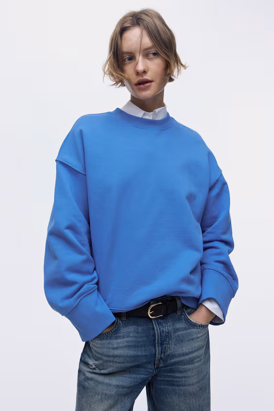 Оверсайз толстовка из хлопка