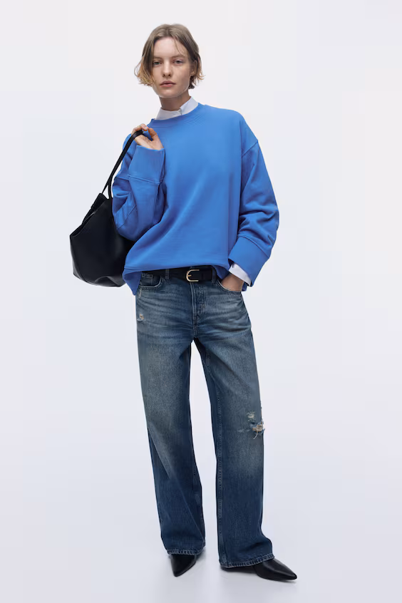 Оверсайз толстовка из хлопка