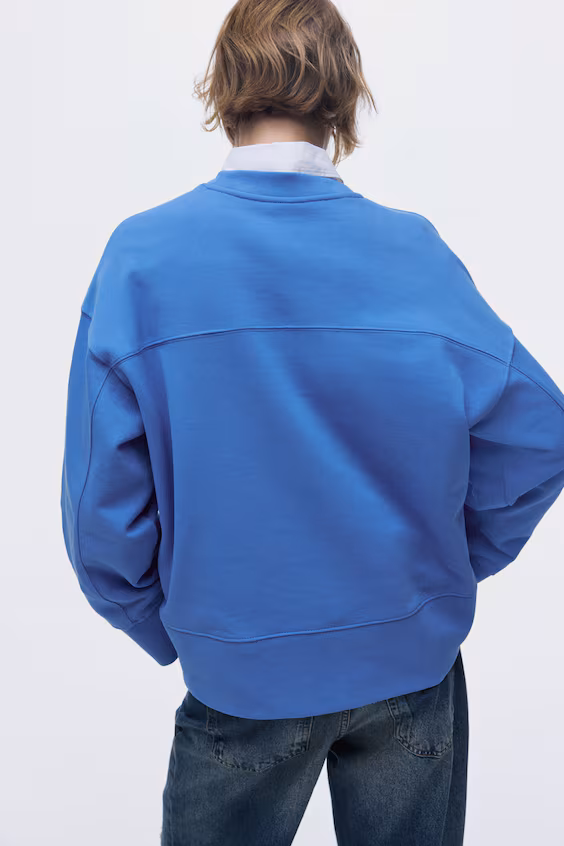 Оверсайз толстовка из хлопка