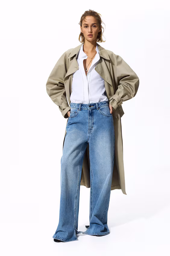 Рубашка из хлопка с кружевом