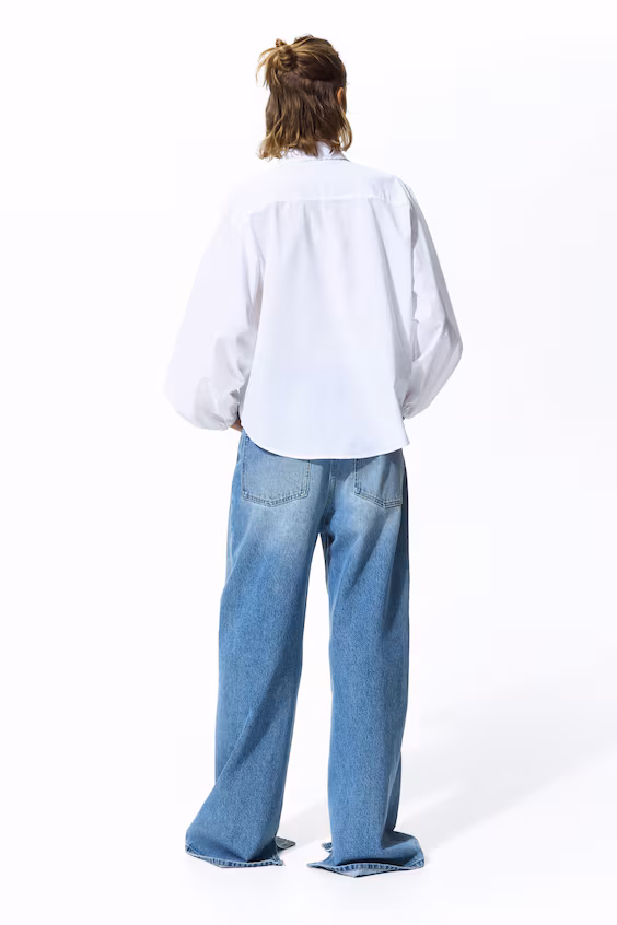 Рубашка из хлопка с кружевом