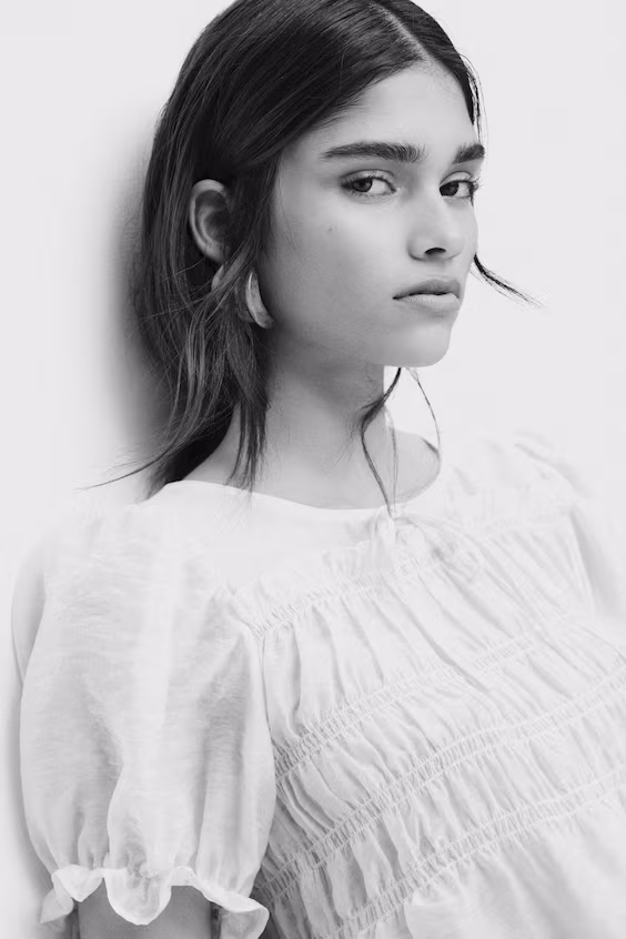 Блузка со смокингом h&m