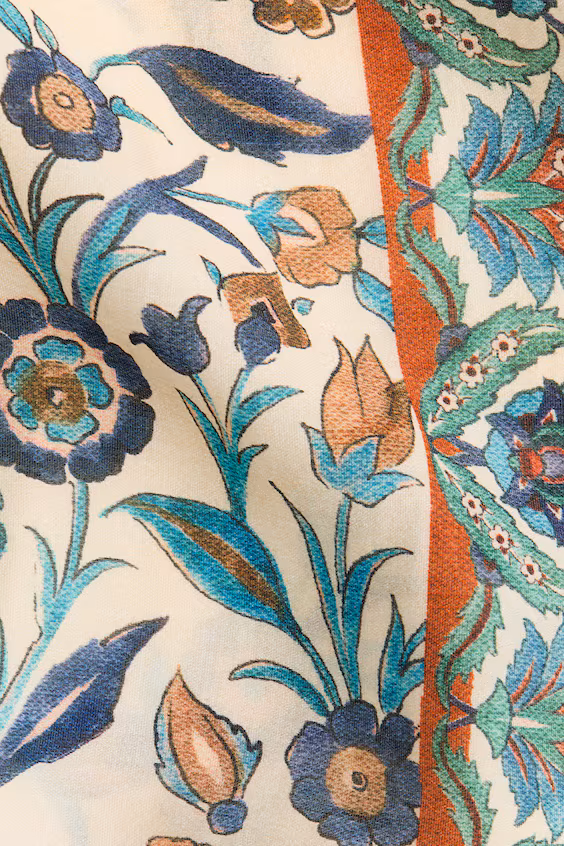 Рубашка oversize с принтом h&m