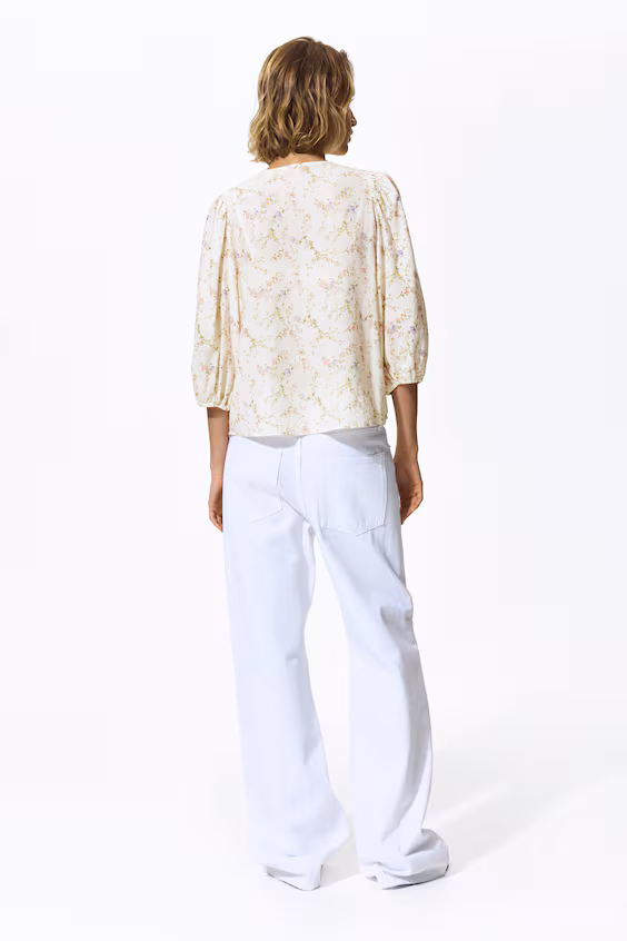 Блузка из смеси льна h&m