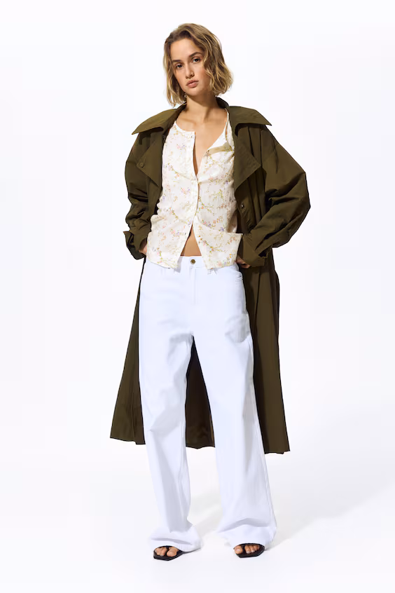 Блузка из смеси льна h&m